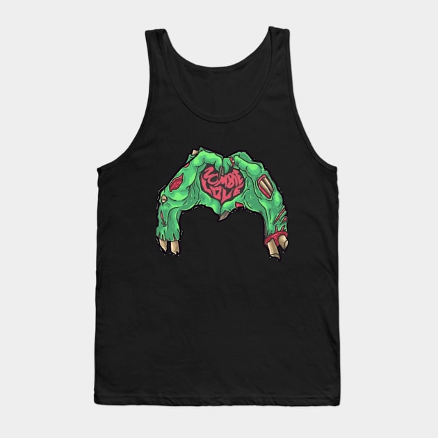 Zombie Love Tank Top by Quinzel's Tees